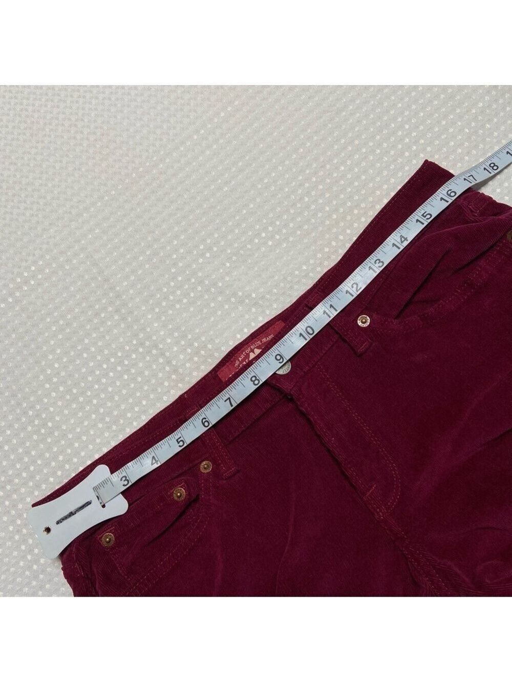 Lucky Brand Burgundy Corduroy Zoe Skinny Jeans 10/30 - Picture 5 of 7